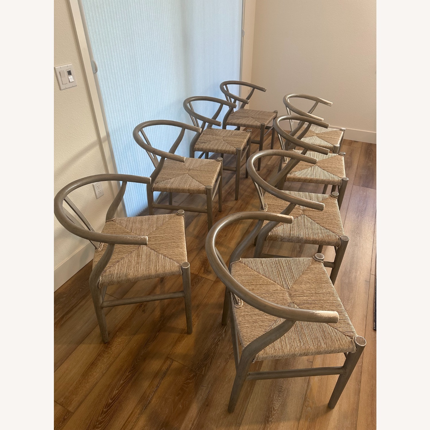 Four Hands Light Gray Wood Dining Chairs - image-2