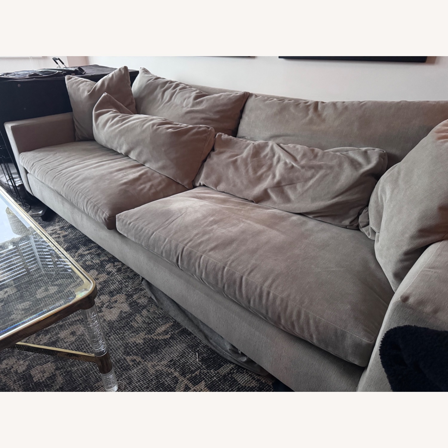 West Elm Harmony Natural Fabric 2 Seater Sofa - image-4