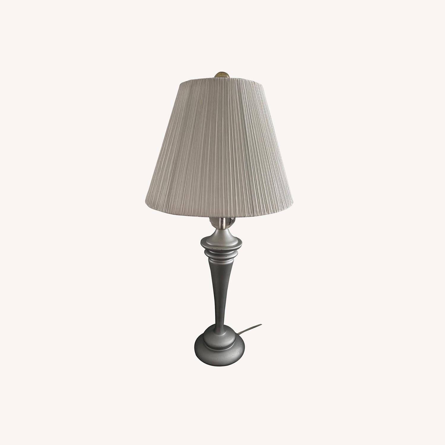 Vintage Light Gray Table Lamps - image-0