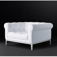 Restoration Hardware Natural Fabric Armchair