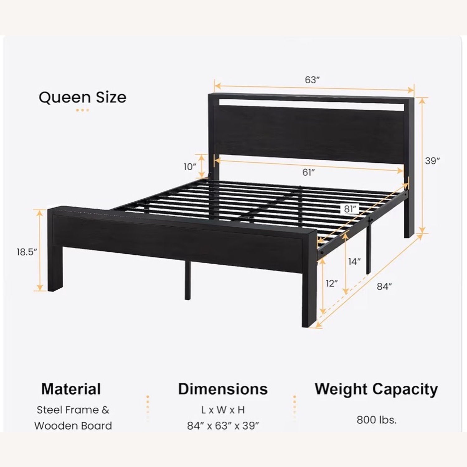 Amazon Queen Bed Frame - image-1