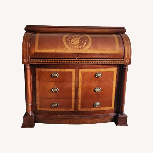 Used Vintage/Antique Light Brown Wood Desk for sale on AptDeco