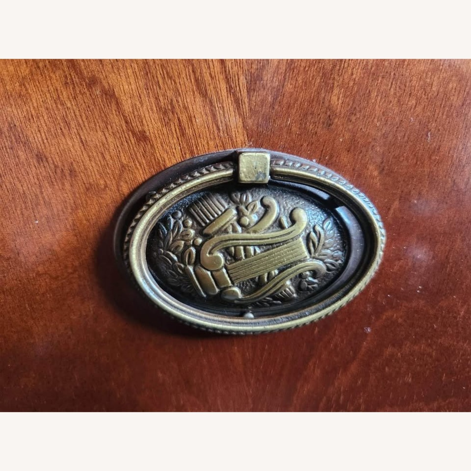 Vintage/Antique Light Brown Wood Desk - image-5