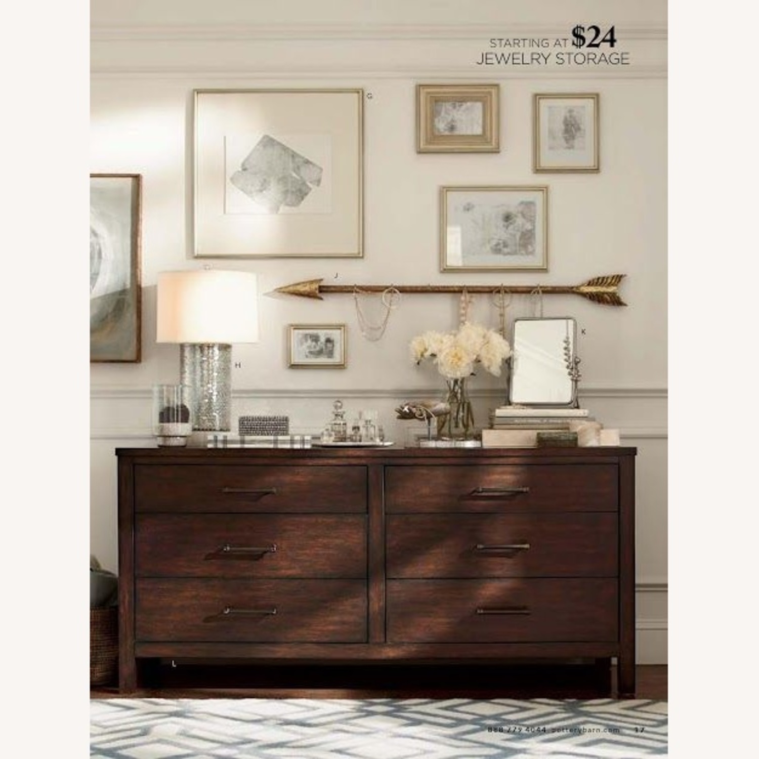 Pottery Barn Dark Brown Dresser - image-0