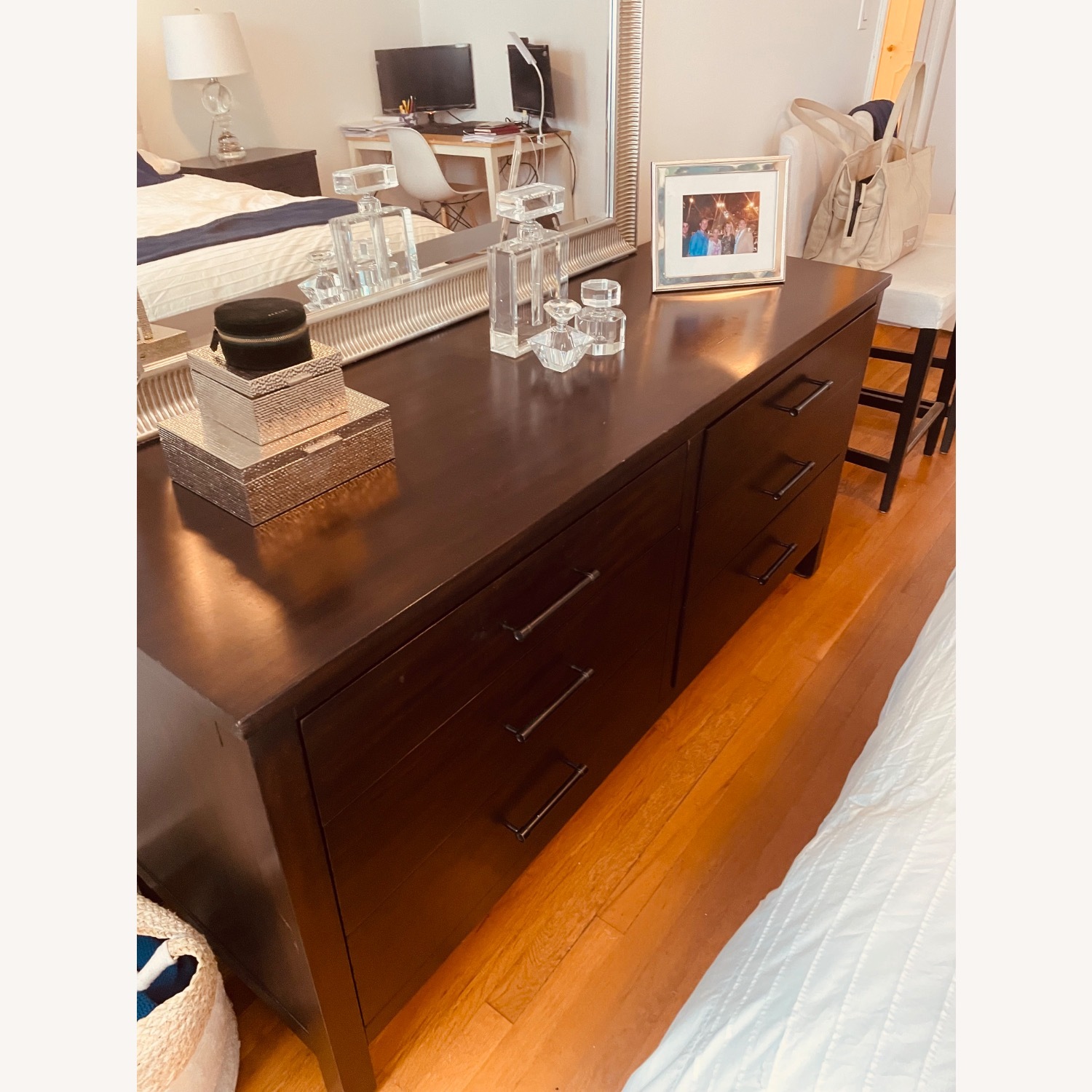 Pottery Barn Dark Brown Dresser - image-2