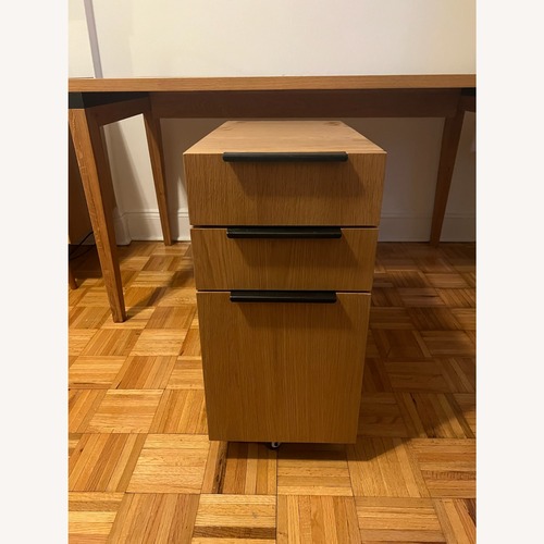 Used Article Madera Natural Wood Media Storage for sale on AptDeco