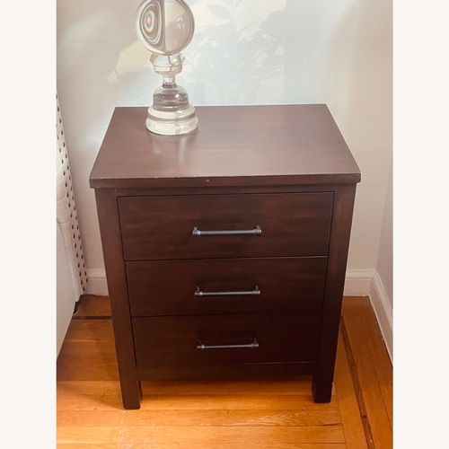 Used Pottery Barn Dark Brown Nightstands for sale on AptDeco