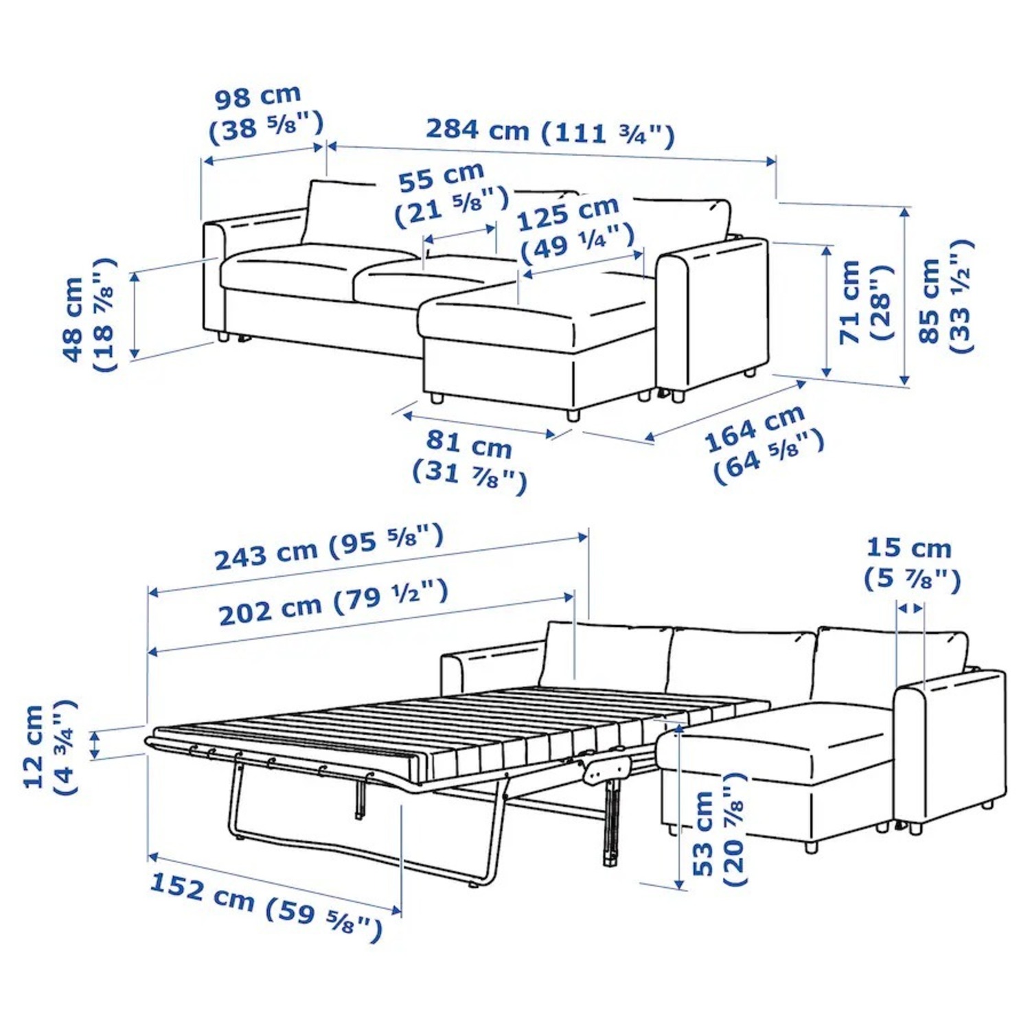 IKEA Finnala Sleeper Sectional - image-5