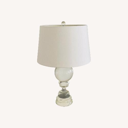 Used Z Gallerie Transparent Glass Table Lamps for sale on AptDeco
