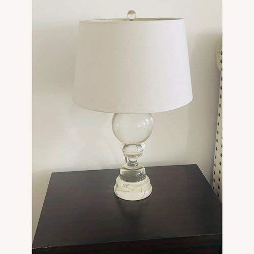 Used Z Gallerie Transparent Glass Table Lamps for sale on AptDeco