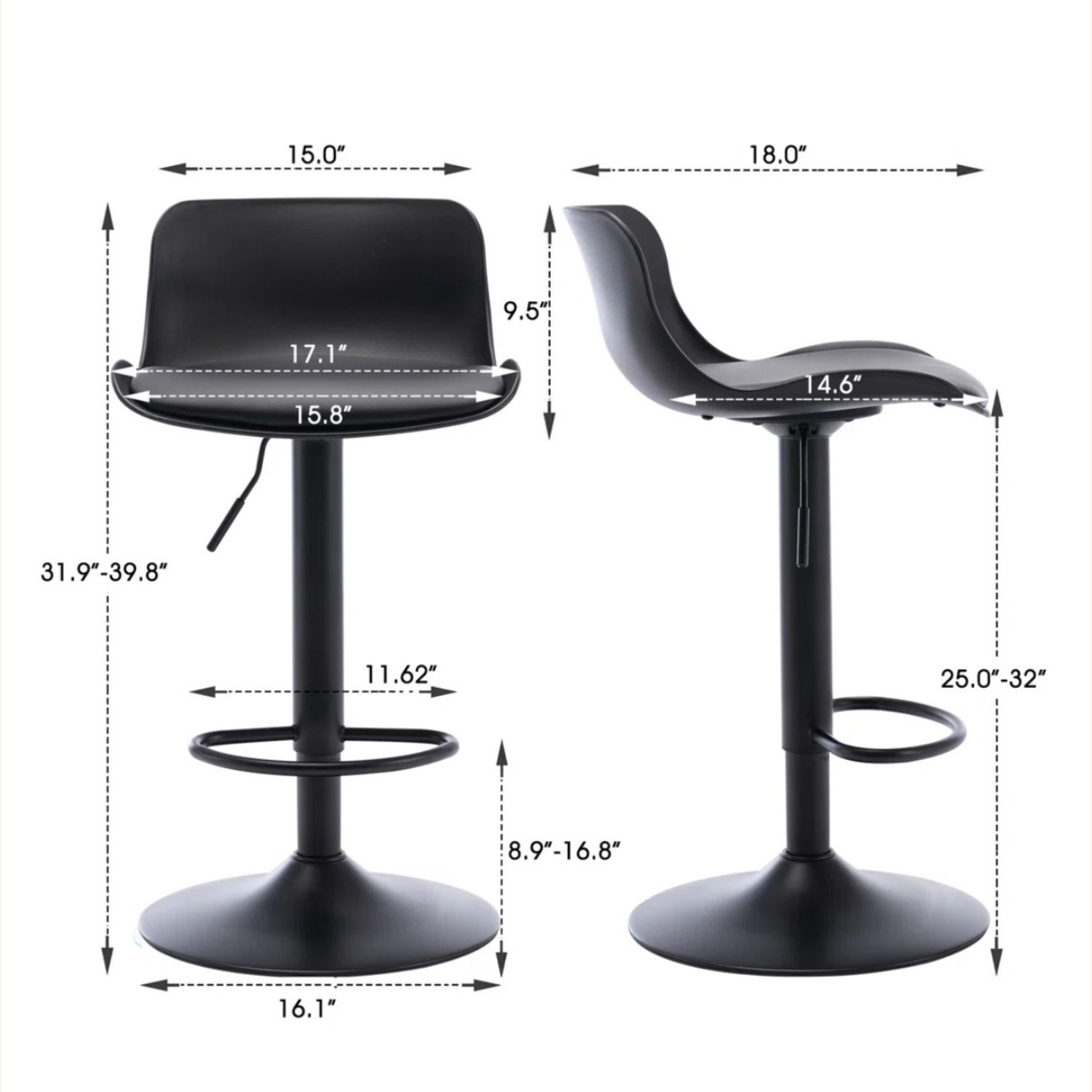 Amazon Black Stools - image-2