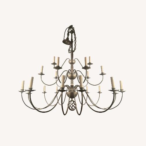 Used Hubbardton Forge 21-arm Ball Basket Chandelier for sale on AptDeco