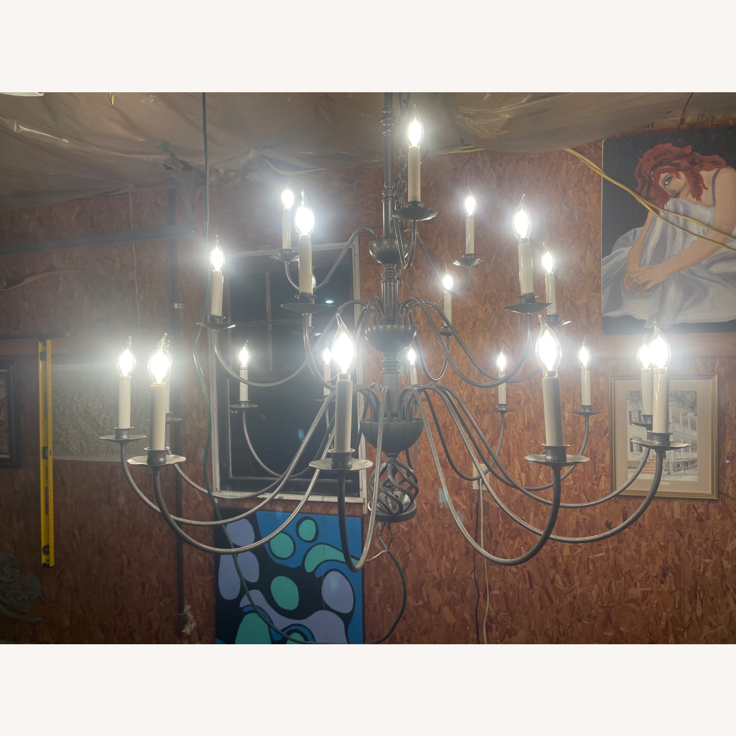 Hubbardton Forge 21-arm Ball Basket Chandelier - image-3