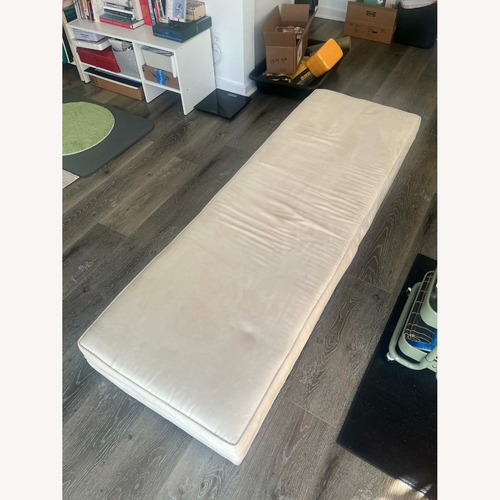 Used Beige Storage Ottoman for sale on AptDeco