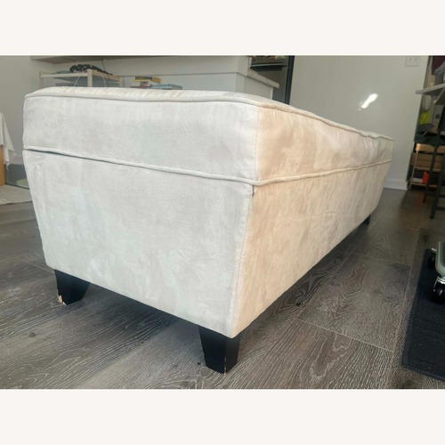 Used Beige Storage Ottoman for sale on AptDeco