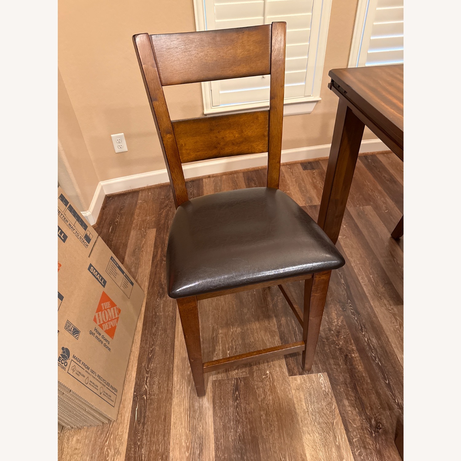 Dark Brown Wood Dining Sets - image-2