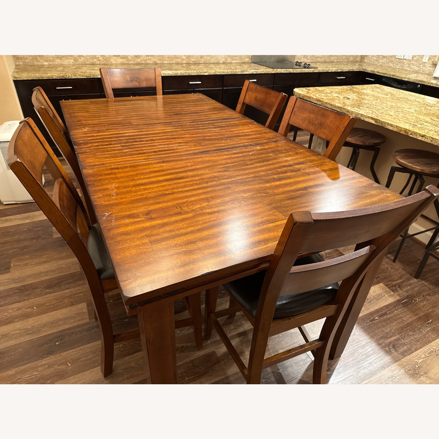Dark Brown Wood Dining Sets - image-3
