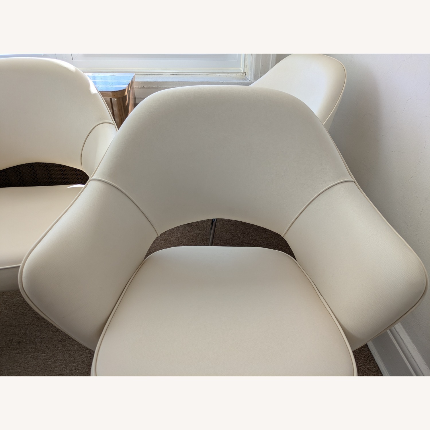 Eero Saarinen Fabric Accent Chairs - image-5