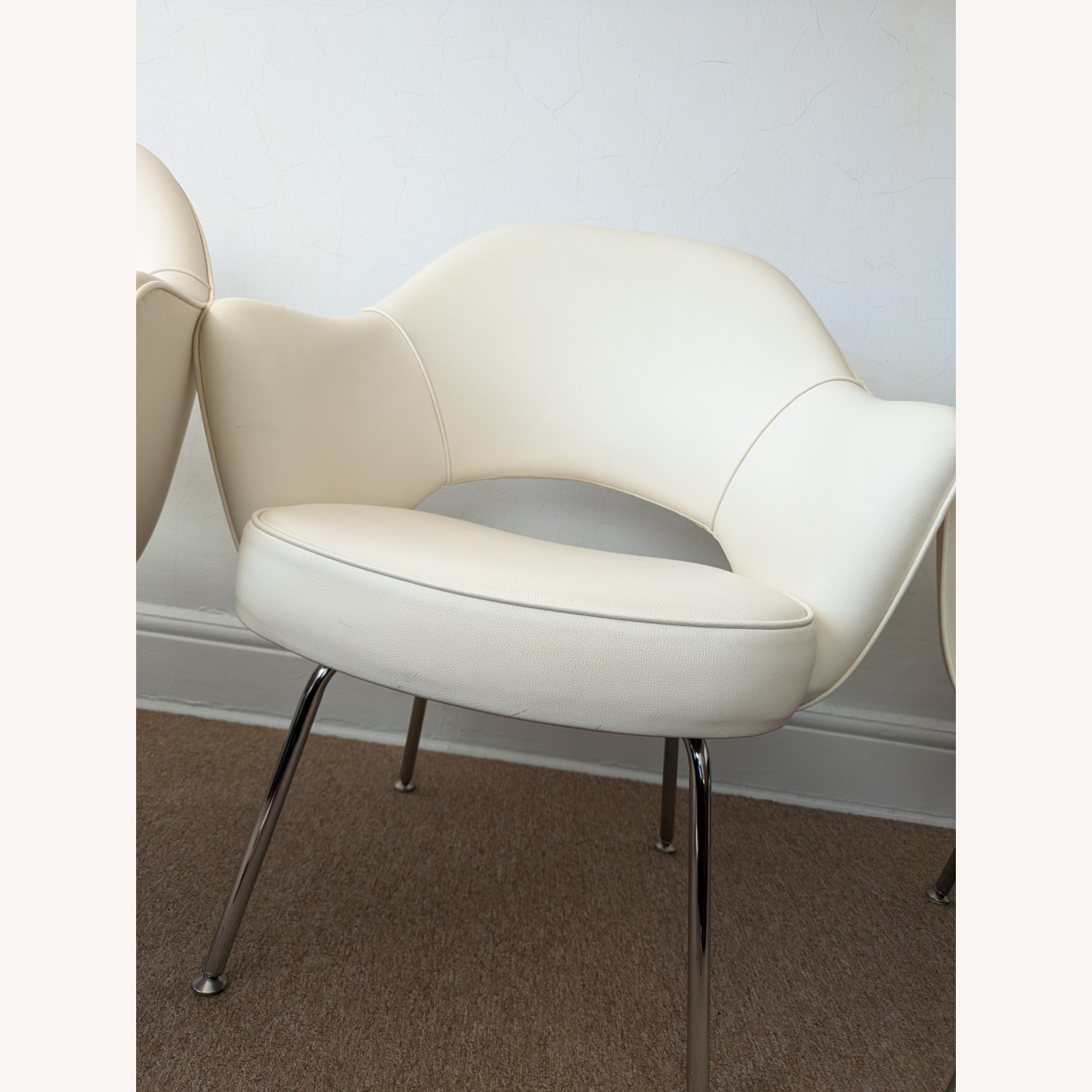 Eero Saarinen Fabric Accent Chairs - image-7