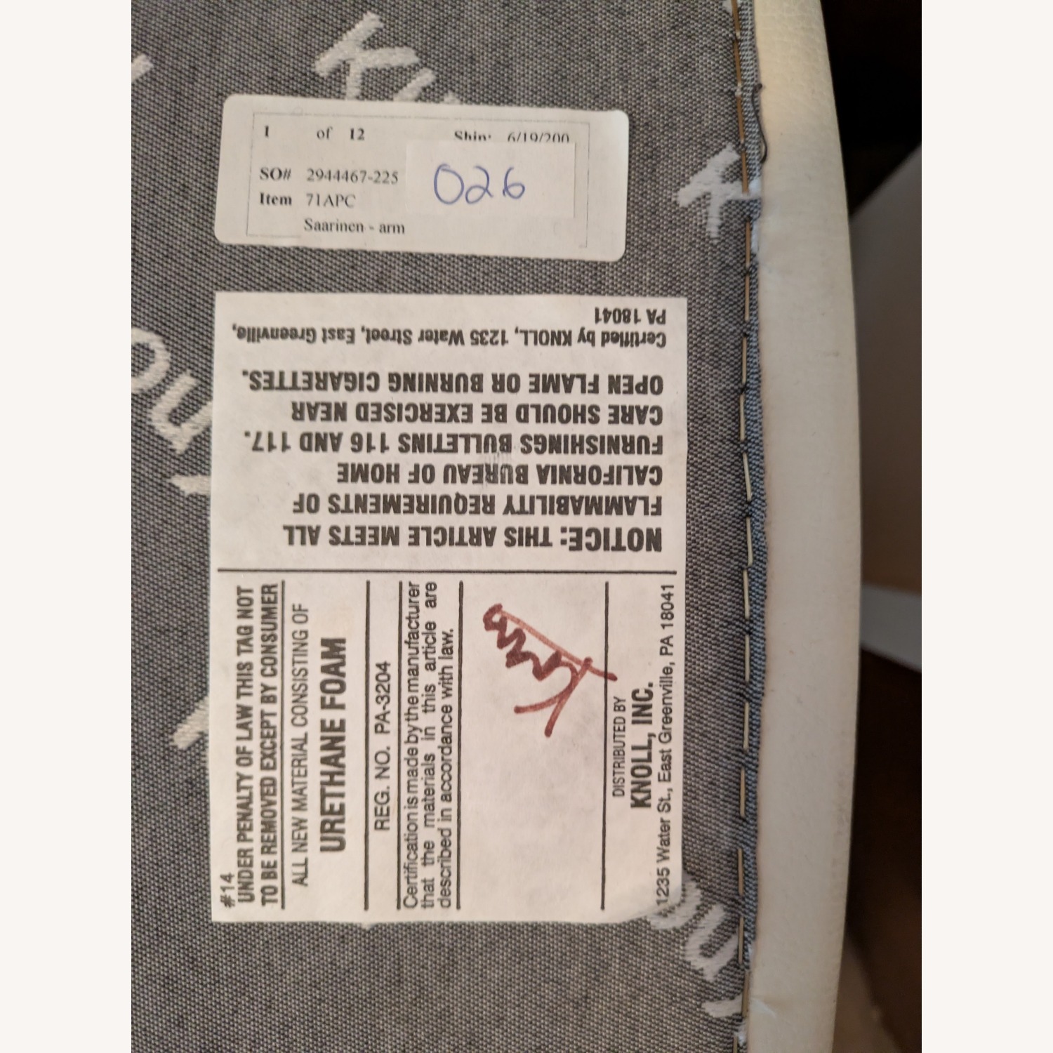 Eero Saarinen Fabric Accent Chairs - image-9