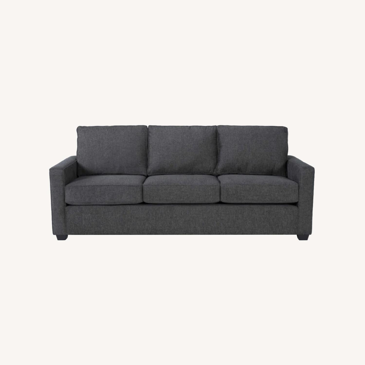 Living Spaces Dark Gray Fabric 3+ Seater Sofa - image-0