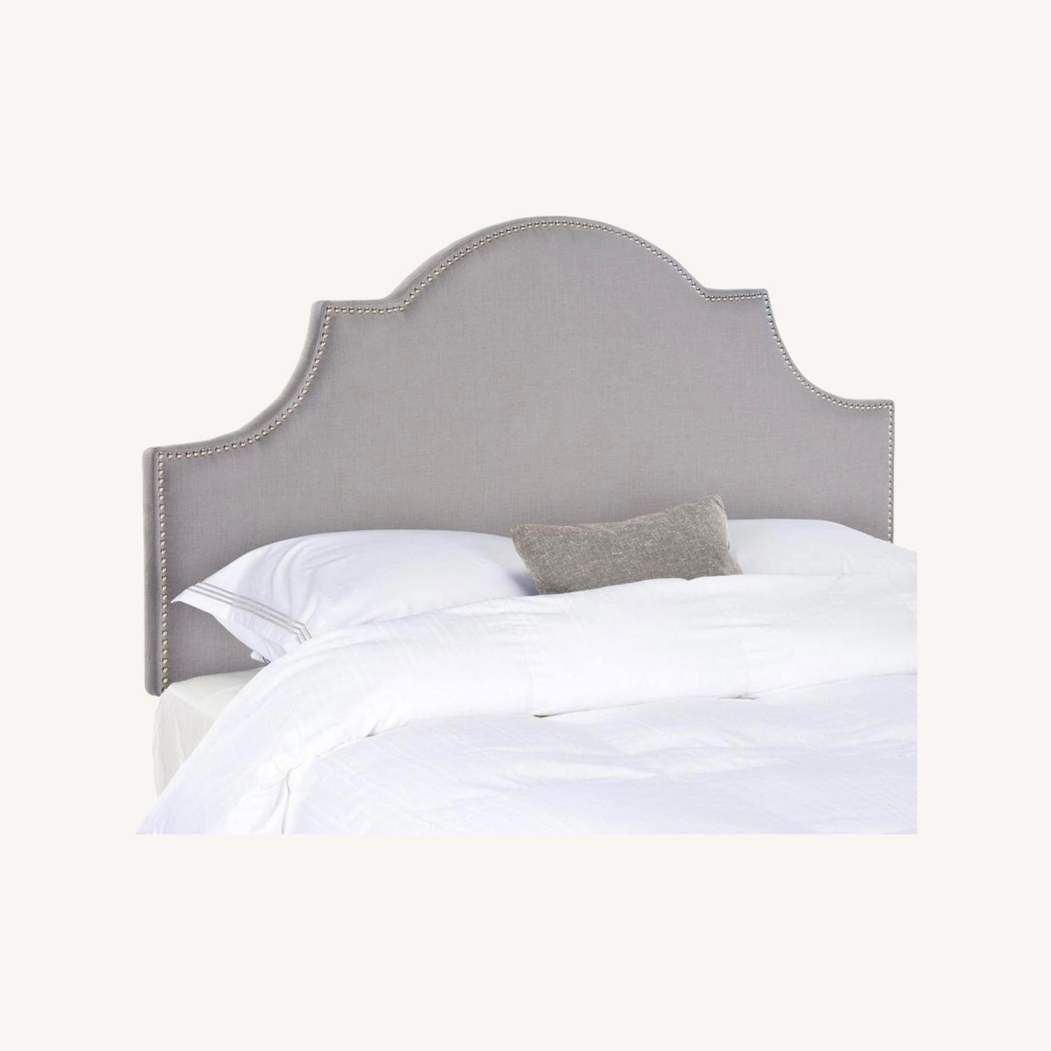 Hallmark Gray Full Upholstered Headboard - image-0
