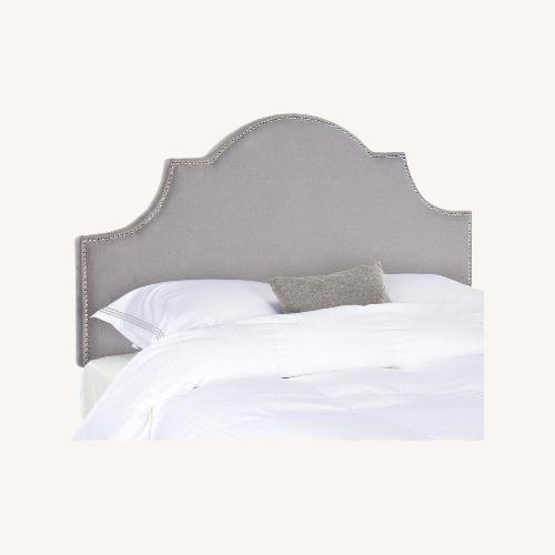 Used Hallmark Gray Full Upholstered Headboard for sale on AptDeco