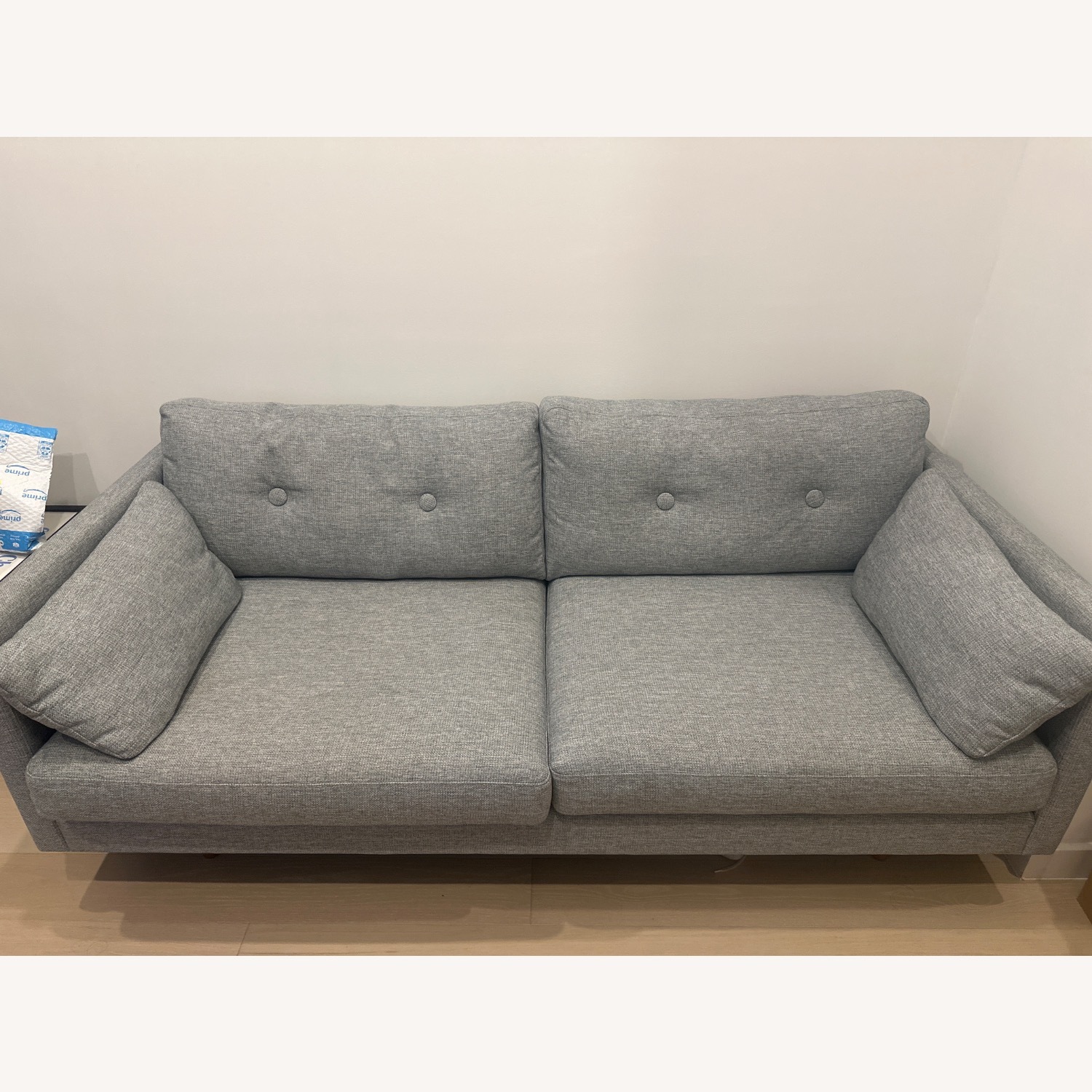 Article Light Gray Fabric Loveseat - image-3