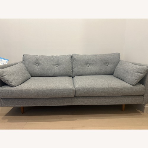 Used Article Light Gray Fabric Loveseat for sale on AptDeco