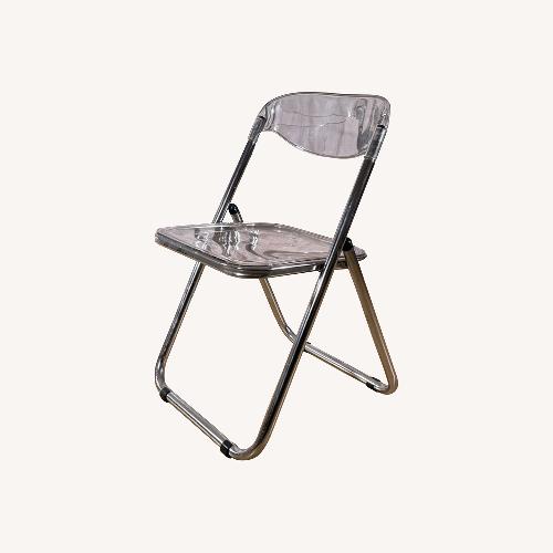 Used  Transparent Decorative Folding Chairs Set of 2 for sale on AptDeco
