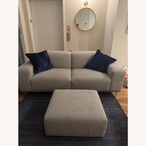 Used Castlery Todd Light Gray Fabric 2 Seater Sofa for sale on AptDeco