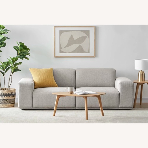 Used Castlery Todd Light Gray Fabric 2 Seater Sofa for sale on AptDeco