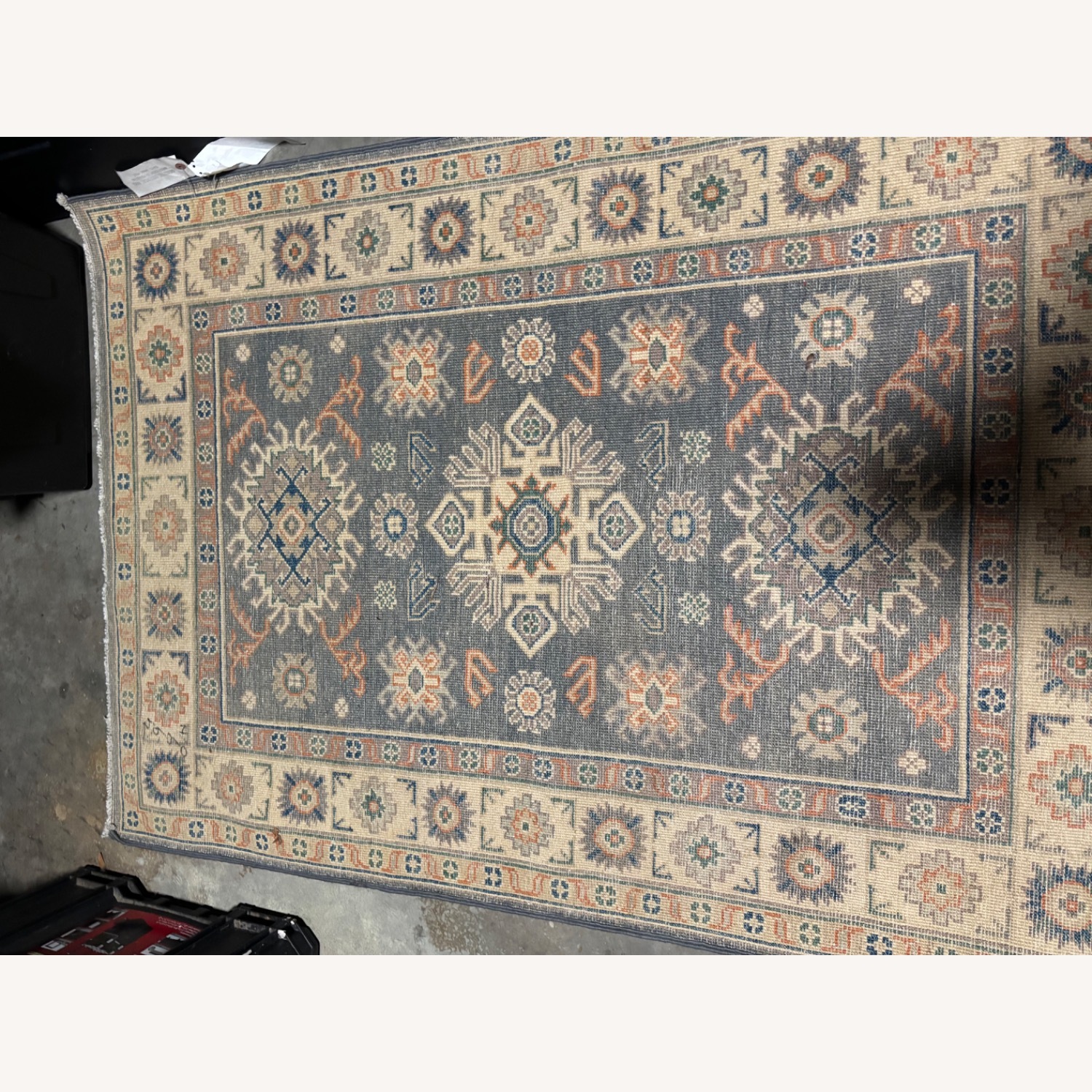 Vintage Kazak Wool Rogue from Pakistan 3’ x 4’ - image-7