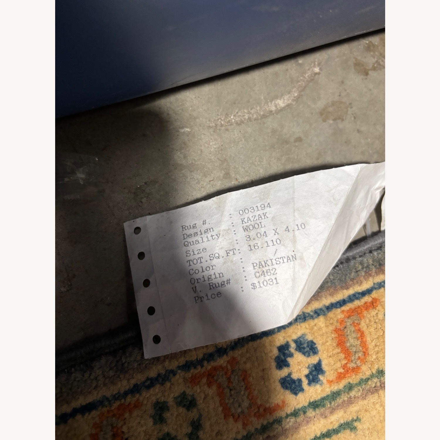 Vintage Kazak Wool Rogue from Pakistan 3’ x 4’ - image-8