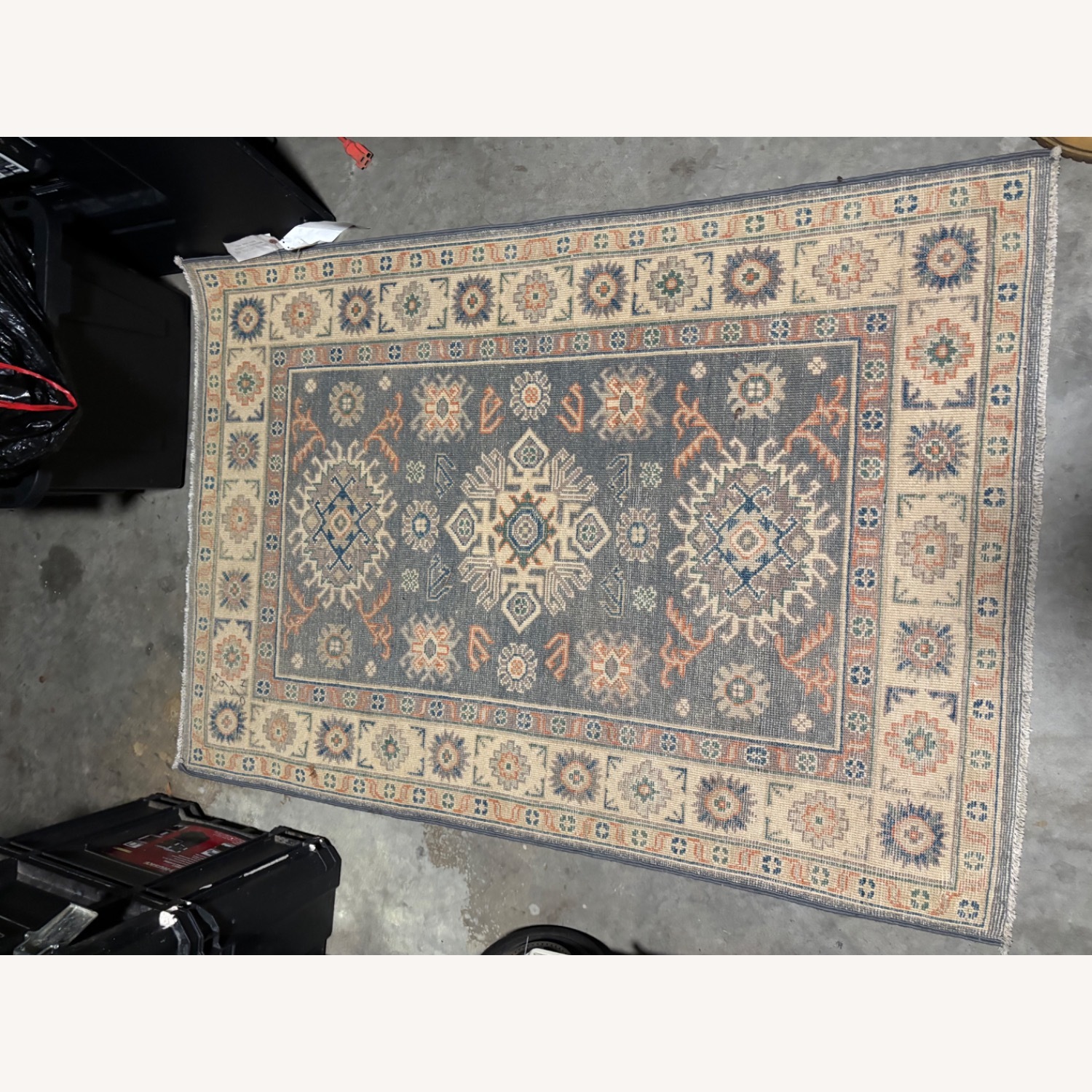 Vintage Kazak Wool Rogue from Pakistan 3’ x 4’ - image-5