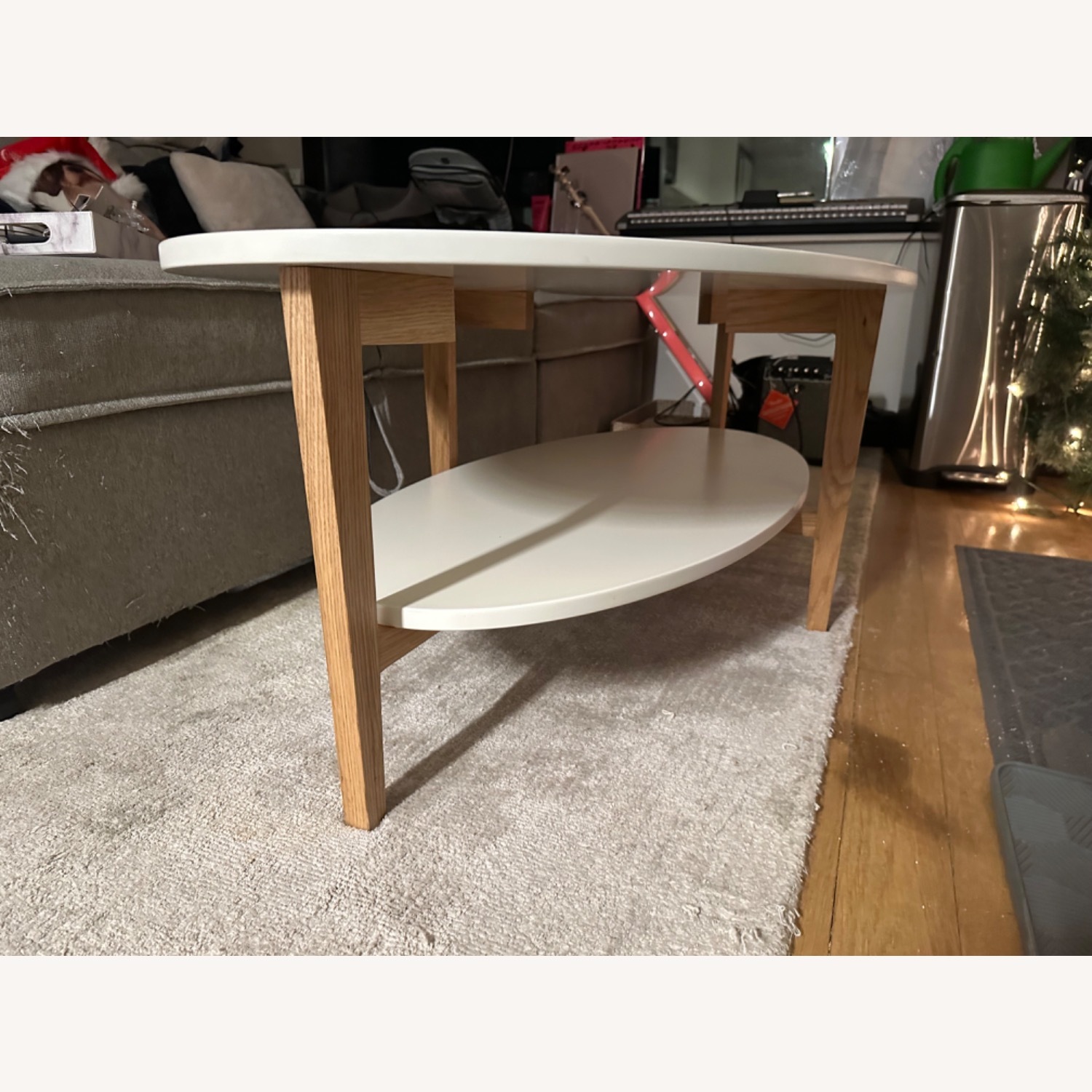 Wayfair Brycelynn White Wood Coffee Table - image-3