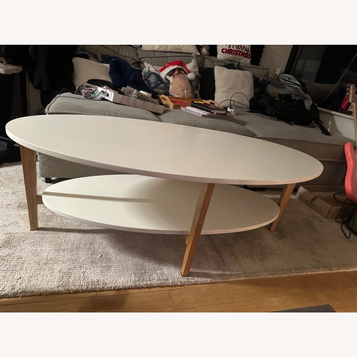 Wayfair Brycelynn White Wood Coffee Table - image-4