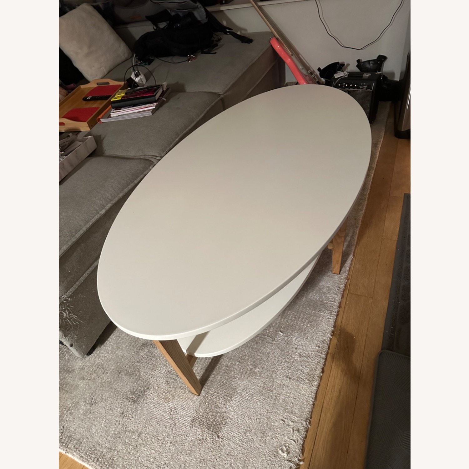 Wayfair Brycelynn White Wood Coffee Table - image-2