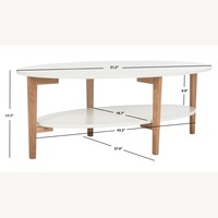 Wayfair Brycelynn White Wood Coffee Table