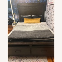 Bob's Discount Furniture Dark Brown Rustic Queen Bed