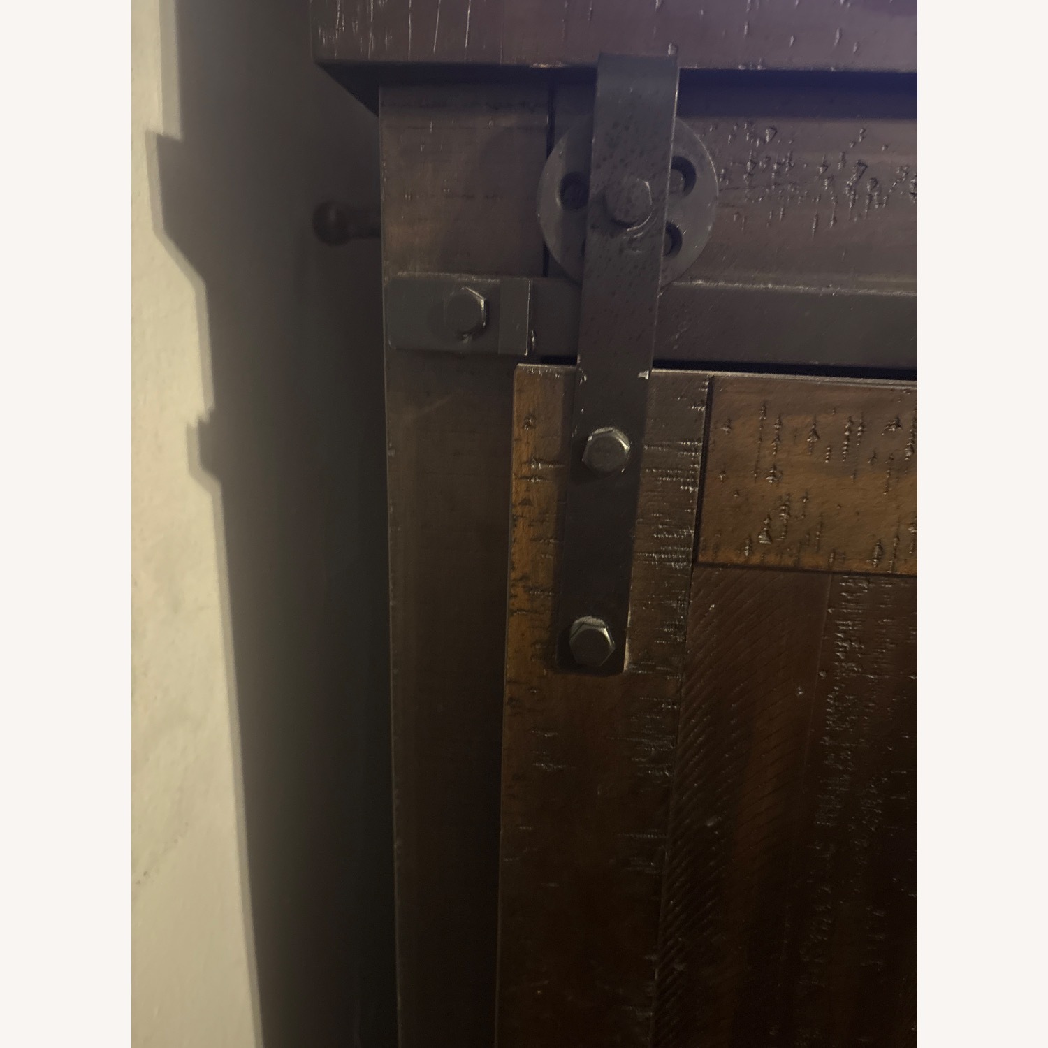 Rustic Dark Brown Armoire W Plenty of Storage  - image-2