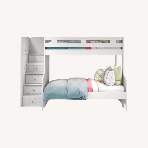 Used Rooms To Go White Wood Bunk Bed for sale on AptDeco