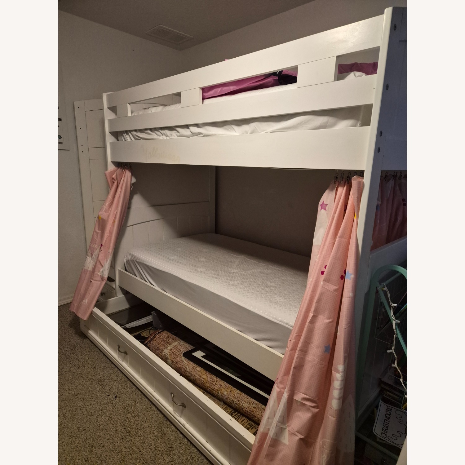 Rooms To Go White Wood Bunk Bed - image-4