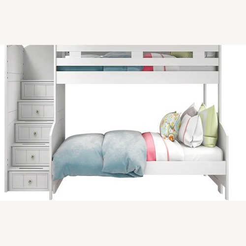 Used Rooms To Go White Wood Bunk Bed for sale on AptDeco