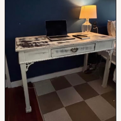 Used Antique White Wood Desk for sale on AptDeco