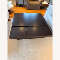 Modern Coffee Table, Dark Wood