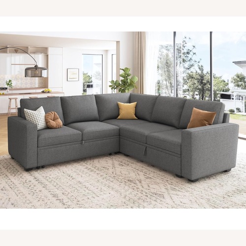 Used Dark Gray Sofa - 5 Seat for sale on AptDeco