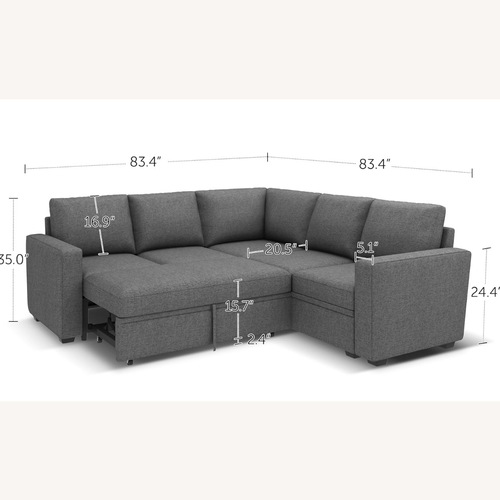 Used Dark Gray Sofa - 5 Seat for sale on AptDeco