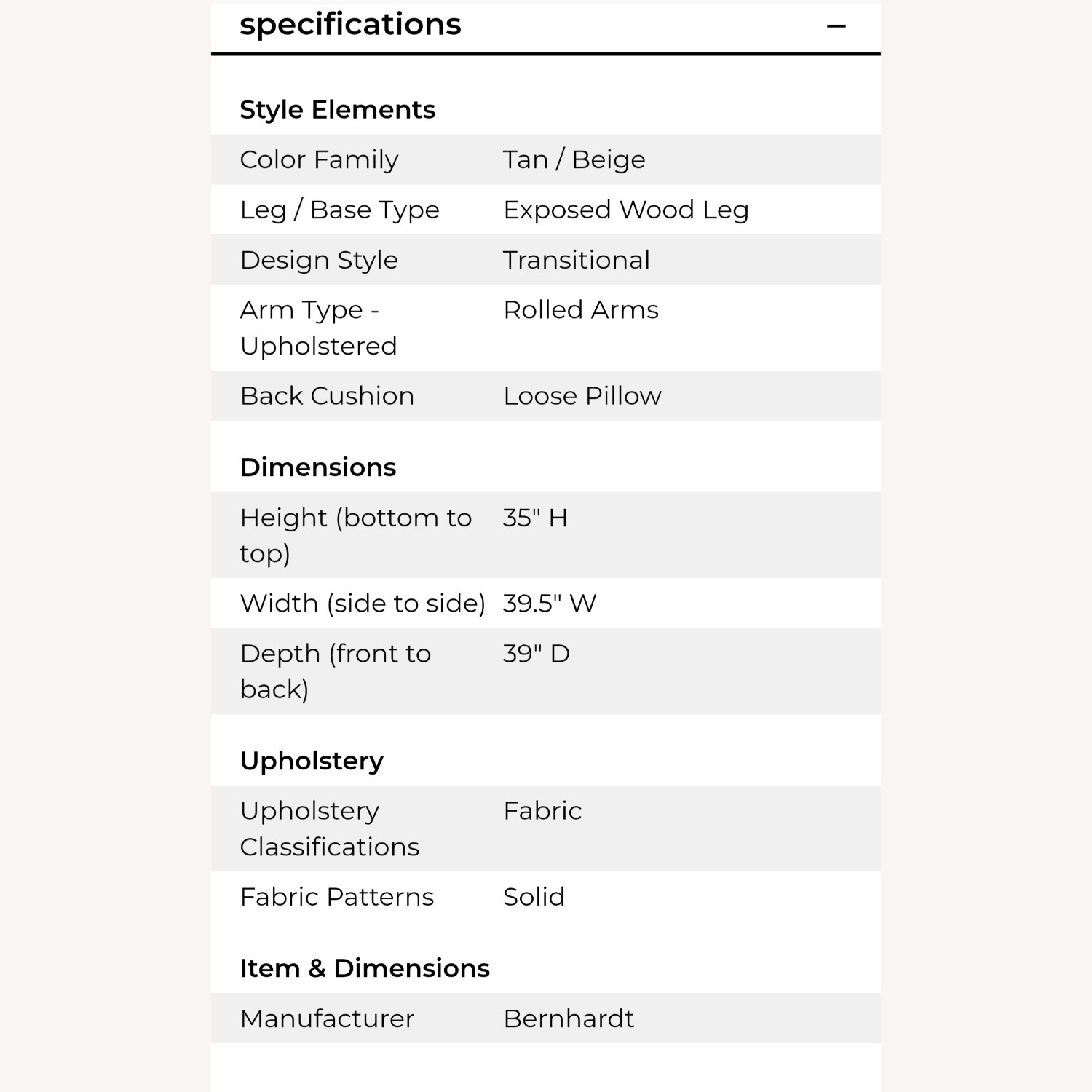 Traditional Elegant Chair by Bernhart  - image-10