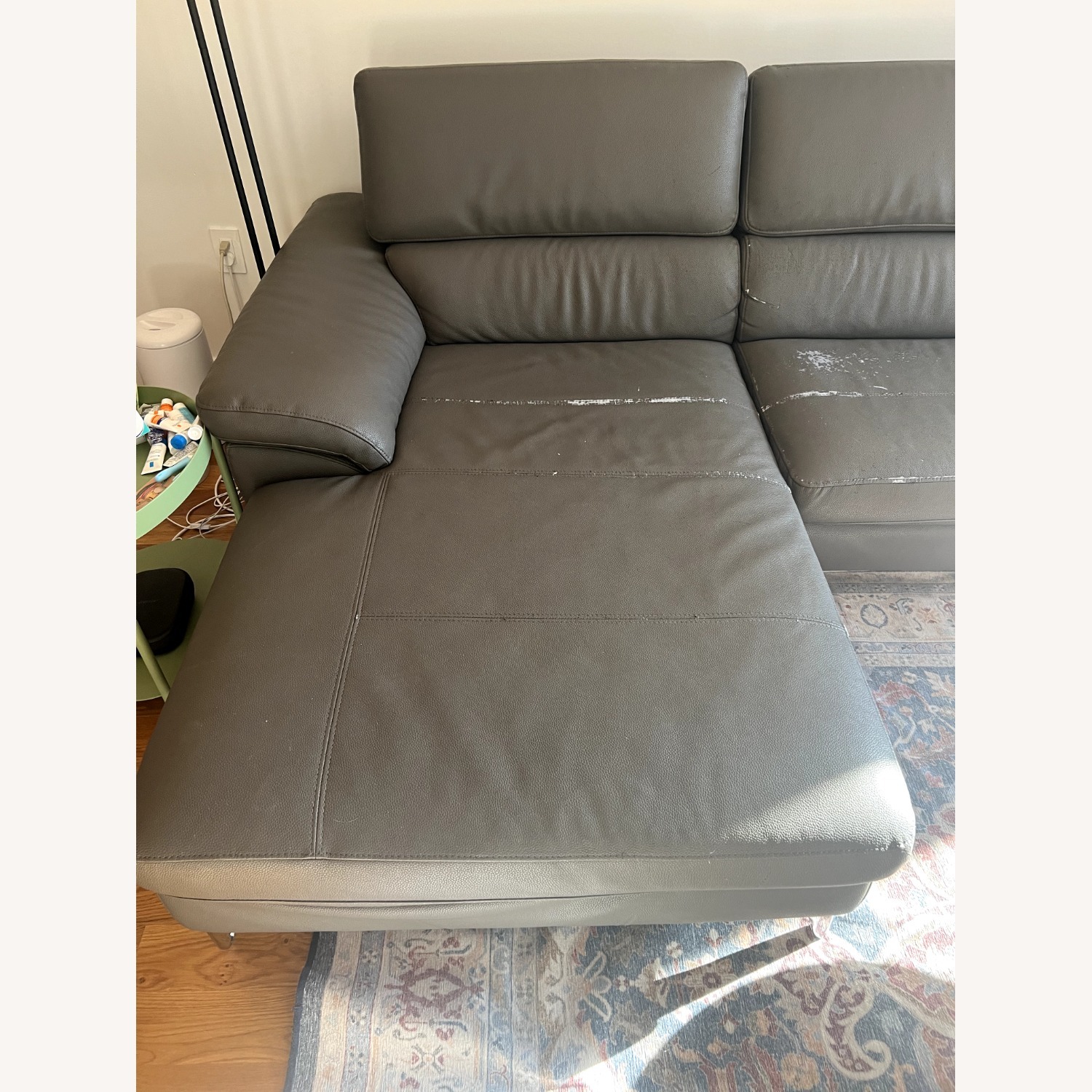 Baxton Studio Dark Gray 2 Piece Sectional - image-2